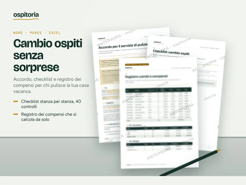 Copertina di Kit Pulizie & Cambio Ospiti